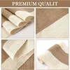 Tafelloper 30x275 cm 5 stks Jute Jute Kant Rustieke Hessische Voor Bruiloft Craft Party Decor Kerst 231020