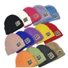 Ampla Brim Chapéus Balde Inverno Unisex Homens Mulheres Lã Beanie Caps Sólidos Listrado Patch Carta Esportes Chapéu Ski Skullies Chapéus De Malha Skullcap Gorros 231020