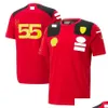 男子と女性の新しいTシャツF1 F1ポロ服トップオートバイアパレルフェライフォーマファンエクストリートスポーツ通気性トップトップサイズの短袖ドロップデル25VG