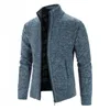 Heren lente herfst herfst trui mode slanke fit heren causale truien jassen vaste eenmalige breasted aardigan mannen 231021