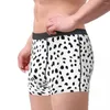Underbyxor dalmatiska hundtryck underkläder svartvitt bekväma design shorts trosor för man 3d påse stor storlek stam