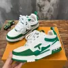 Designer Skate Sneakers Virgil Hommes Femmes Chaussures Casual Baskets En Cuir De Veau Cuir Abloh Noir Blanc Vert Rouge Bleu Hommes Femmes OverlayskQAU #