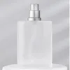 Perfume Bottle 10pcs 100ML Square Frosted Glass Perfume Spray Bottles Packaging Bottle Refillable Atomizer Travel Cosmetic Container 231020