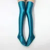 Çoraplar Çorap Slip Seyir Seksi Saten Parlak İpeksi Diz Yüksek Çorap Kadınlar Artı Beden Uzun Çorap Japon Yağı Parlak Düz Diz Uzunluk Çoraplar 231021