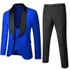 Men's Suits Banquet Feather Embossing Process Designer Blazer Jacket Pants Vest / Men Ehioe 2023 Suit Coat Waistcoat Trouser 3 Piece Set