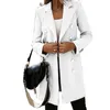 Womens Wool Blends Femmes laine manteau printemps automne chaud sur genou long vêtements d'extérieur femme élégant bureau à manches longues costume veste en plein air Trench Parkas 231020