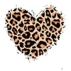 Notions Leopard Heart Iron Ones For Clothing Letters Love Design Women Diy Heat Transfer Stickers Clothes T-Shirt Thermal Transfers