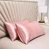 Pillow Case Pillowcase 100% Silk Pillow Cover Silky Satin Hair Beauty Pillow case Comfortable Pillow Case Home Decor wholesale 231021