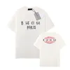Erkek Tasarımcı T-Shirt Lüks Marka Ba T Shirtler Erkek Kadın Kısa Kollu Tişörtler Yaz Nedensel Tees Hip Hop Street Giyim Üstleri Şort Giysileri Çeşitli Renkler-24