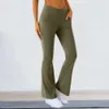 Yoga-Outfit, sportliche Schlaghose, elastisch, schlank, einfarbig, Hüften heben, Sport, weites Bein, Fitnessstudio, Damenmode, Fitness-Leggings 231020