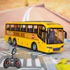 전기 RC 자동차 어린이 장난감 RC 리모컨 스쿨 버스가있는 가벼운 투어 무선 제어 전기 어린이 장난감 선물 선물 231021