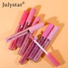 Julystar Lait de maquillage savoureux brillant à l'eau brillant à lèvres miroir brillant à lèvres liquide naturel hydratant durable sans brillant à lèvres dépilatoire