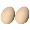 Party Decoration 2 Pcs Imitation Eggs Kitchen Artificial Chicken DIY Blank Simulation Faux Decor Multifunction