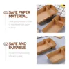 Plakalar Kraft Kağıt Snack Box Party Candy Conster Case Patlamış Mısır Kasesi Teknik Torba Çıkarma Konteyner Tutucu
