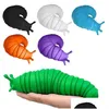 Funny Toys Fidget Toys Slug Articated Flexible 3D Slugs Favor Toy All Ages Relief Anti-Anxiety Sensory For Children Aldt Drop Delivery Dhcdk