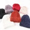 Brede Rand Hoeden Emmer Meisje Casual Katoen Dikke Warme Breien Mutsen Cap Winter Lady Vrouwen Chenille Hoed Gebreide Skullies Gorros 231020