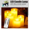 Velas LED Control remoto Lámpara de vela sin llama Llama simulada Luz de vela para la fiesta de bodas de Navidad Decoración del hogar 231021