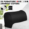 Chair Covers 2PCS Flannel Spandex Stretch Armrest Set Of 2 Couch Armchair Arm Protector Non Slip Sofa