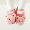 First Walkers Cartoon Bear Baby Shoes Winter Thick Warm born Nonslip Soled Soft Plush Toddler Kids Boy Girls Infant 231020