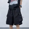 Men's Shorts 2023 Summer Fashion Vintage Basic Cargo Pants Straight Japanese Style Male Clothing Drawstring