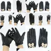 Cinq doigts gants cinq doigts gants papillon femmes véritable cuir tactile perforé section mince en peau de mouton conduite poignet hiver m dhkiv