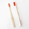 Bamboe tandenborstel Houten regenboog Bamboe tandenborstels Mondverzorging Zachte haren reistandenborstel