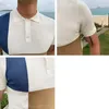 T-shirt da uomo Abbigliamento di marca POLO casual da uomo stile britannico/Alta qualità per uomo POLO lavorate a maglia slim fit/Taglie forti S-3XL 231021