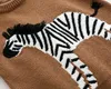 ロンパーズベイビー秋の茶色の長袖生まれた男の子の女の子編みセータージャンプスーツ冬の幼児幼児衣装231021