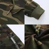 Men's Tracksuits Men's Camouflage Print Hooded and Sweatpants Set Autumn Winter Sports Tracksuit Male Pullover Hoodies and Joggers Outfit 231021