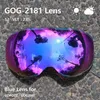 Skidglasögon Copozz 2181 Magnetiskt ersättningsslins för skidglasögon anti-dimma UV400 sfäriska skidglasögon snowboard Gogglesonly 231021