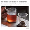 Wine Glasses Vertical Stripe Tea Cup Clear Mug Vintage Double Glass Coffee Infuser Cups Lids Pretty Wooden Men Women Espresso