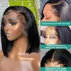 Lace Wigs Melodie 13x6 250% Transparent 5x5 Closure Glueless Ready To Wear Straight Short Bob Lace Front Wigs Human Hair Lace Frontal Wig 231020