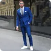 Męskie garnitury męskie królewskie blue men klasyczne dla biznesu Slim Fit Groom Tuxedo Custom Man Man Blazer Jacket 2cece Costume Homme Prom