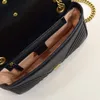 Sac design Sac à bandoulière de luxe Sac bandoulière Cuir trois tailles Marmont Cadeau de Noël Top qualité dames uniquement