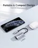 Адаптер LENTION USB C — Ethernet, гигабитная сеть RJ45 — Type C, конвертер проводной локальной сети 1000 м, совместимый с MacBook Pro 15/13/16 2023–2016 гг., новый iPad Pro/Mac Air/Surface