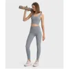 Lu Lu Align Citrons Yoga Débardeur Haut Femmes Jogging En Plein Air Sport Soutien-Gorge Tube Top Tissu Côtelé U Type Bralettes Gilet Sexy Femmes Gym Vêtements D'entraînement