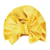 Haaraccessoires 1 stuks Verkoop Baby Hoofdband Hoed Baby Turtan Bandana Cap Leuke Grote Boog Hoeden Kinderen Goud Fluweel