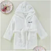 Pajamas Baby Girls Boys Robes Children Bathrobe Hooded Cap Soft Veet Robe Pajama Kids Coral Warm Clothes Lovely Home 211023 Baby, Kids Dhce3