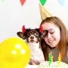 Köpek Giyim Cadılar Bayramı Headband Party Pet Pet Süsleme Dekoratif Kostüm Vampir Cosplay Headgear Tedarik Parodi