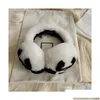 Headwear Hair Accessories 9 Styles Designer tjock Rabbit Päl Wool Earmuffs Fashion Warm Ear er Autumn Winte Women Drop Delivery Ha DHCS5