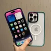Colorful Matte Strong Magnetic Cover Case For Apple iPhone 15 11 12 13 14 Plus Pro Max Shockproof Magnetic Wireless Charge Protective Shell Cases