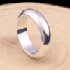 Wedding Rings BOCAI Solid S990 Pure Silver Jewelry Plain Circle Simple Glossy Couple Men and Women Ring Trendy 231021