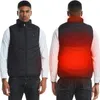 Gilets pour hommes 17/11 places gilet chauffant hommes femmes USB veste chauffante gilet chauffant vêtements thermiques gilet de chasse veste chauffante d'hiver blacks-6xl 231020