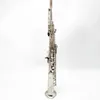 Silver 802 professional soprano saxophone B-flat one-to-one structure French craft instrument hand carved pattern sax soprano