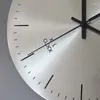 Zegary ścienne Nordic Metal Clock Ciche Creative Design Sypialnia Srebrna liczba mechaniczna Orologio Da Parete Kitchen Decorction
