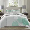 寝具セットEnya Comforter SetModern Floral Design All Season Down Orternative Matching Shams Bedskirt Decorative Pillows King 231020