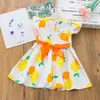 Robes d'été pour filles, jolie robe d'été pour bébés, vêtements en coton à pois mignons, sans manches, ensemble de vêtements pour tout-petits nés