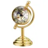 Карманные часы вращающийся глобус механические часы винтажные золотые настольные часы мужские креативный подарок медный стол FOB ретро