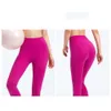 Lu Lu Align Lemons Yoga Pant AL Calças de cintura alta Contorno Curvy Mulheres Booty Push Up Leggings de Fitness Stretchy Workout Running Athletic Gym Collants