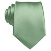 Bow Ties 2023 Green Solid Silk Wedding Tie For Men Gift Mens Necktie Business Party Dropshiping Fashion Designer